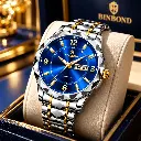 Luxury Blue-Gold BINBOND Watch.webp