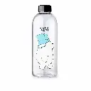 1000ml Panda Transparent Water Bottle with Straw & Extra Cap | BPA Free Drinking Bottle