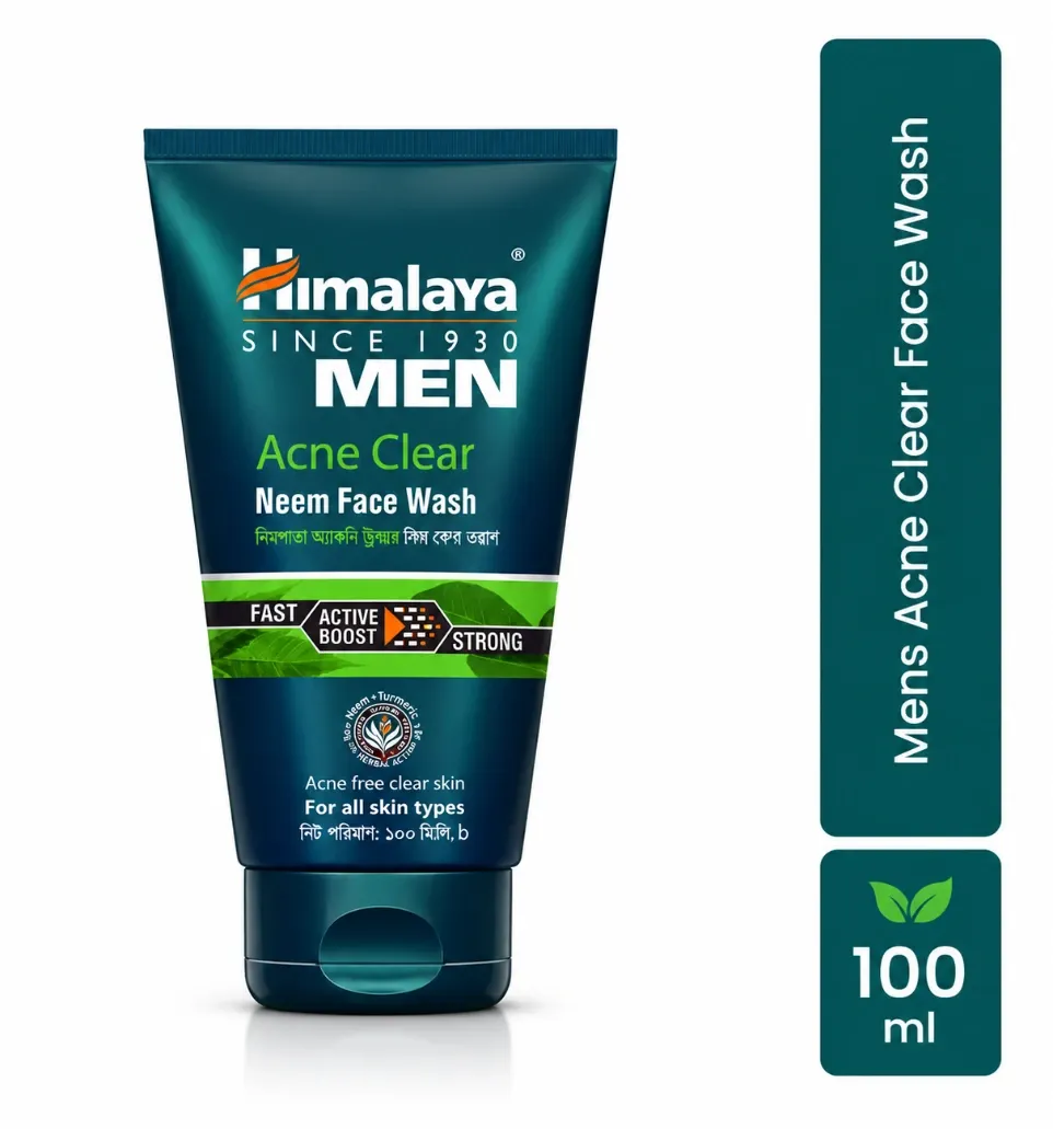 Himalaya Men Acne Clear Neem Face Wash - 100ml